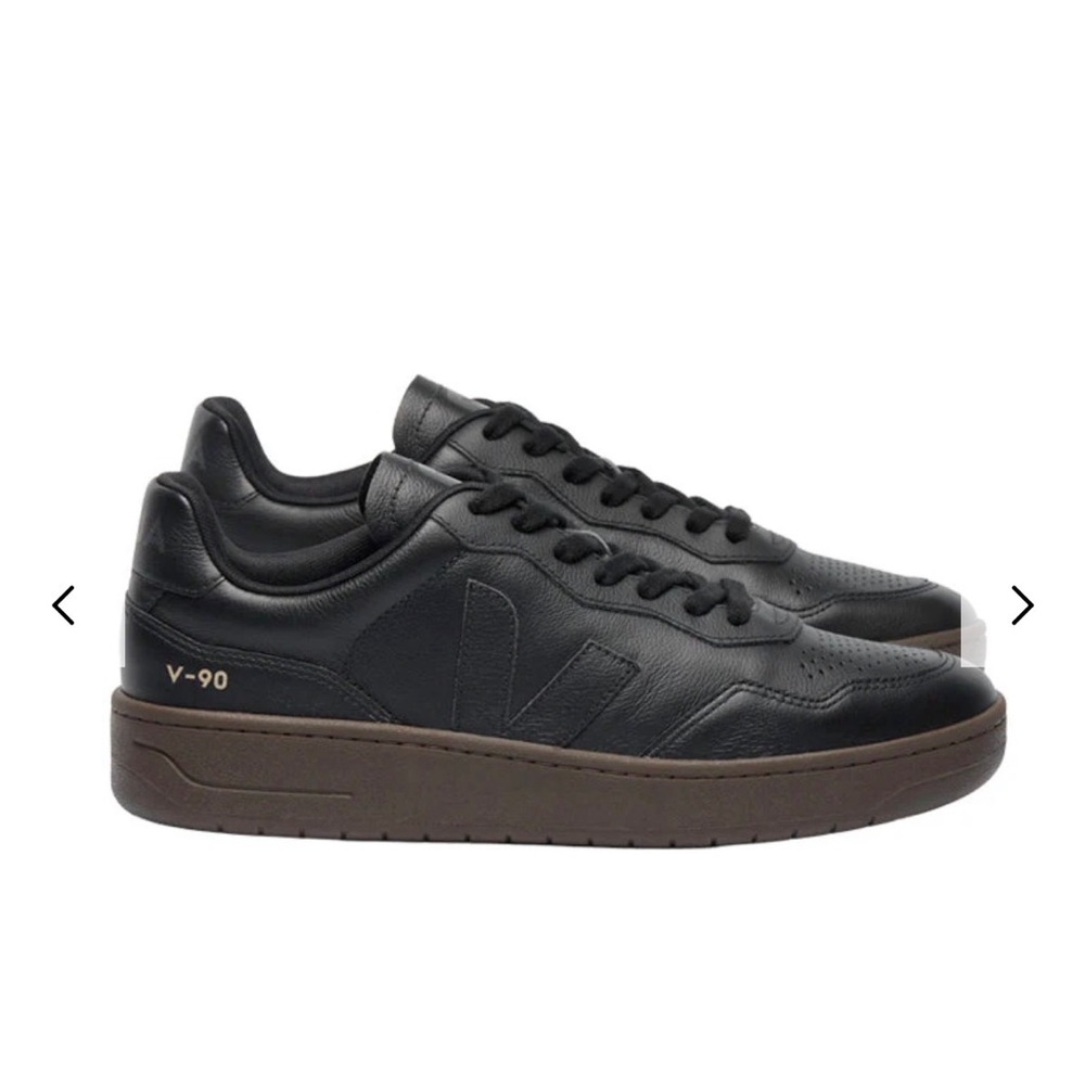 Veja Black Sneakers with Cream Insole